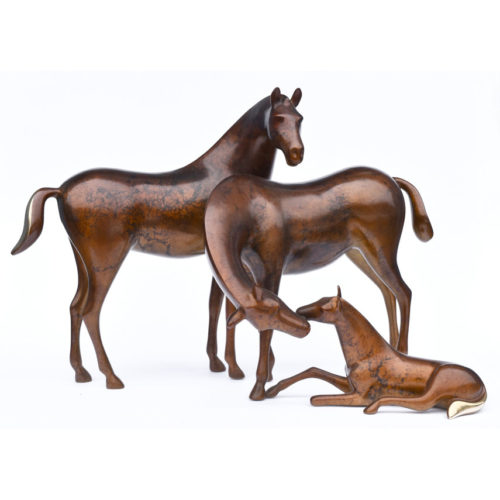 Horse Family Sculputre 387 by Loet Vanderveen at Art Leaders Gallery, voted “Michigan’s Best Fine Art Gallery” is located in the heart of West Bloomfield. This full service fine art gallery is the destination for all your art and custom picture framing needs. Our extensive inventory of art includes styles ranging from contemporary to traditional. The gallery represents international, national and emerging new talent as well as local Michigan artists.