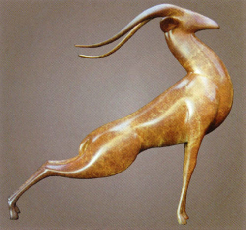 Springbok Sculpture 152 by Loet Vanderveen at Art Leaders Gallery, voted “Michigan’s Best Fine Art Gallery” is located in the heart of West Bloomfield. This full service fine art gallery is the destination for all your art and custom picture framing needs. Our extensive inventory of art includes styles ranging from contemporary to traditional. The gallery represents international, national and emerging new talent as well as local Michigan artists.