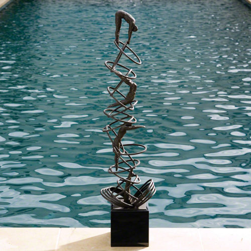 "Divers Sculpture - 8.80680" by Global Views Studio at Art Leaders Gallery, voted “Michigan’s Best Fine Art Gallery” is located in the heart of West Bloomfield. This full service fine art gallery is the destination for all your art and custom picture framing needs. Our extensive inventory of art includes styles ranging from contemporary to traditional. The gallery represents international, national, and emerging new talent as well as local Michigan artists.