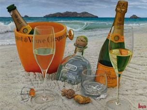Somewhere on a Beach by Thomas Arvid at Art Leaders Gallery